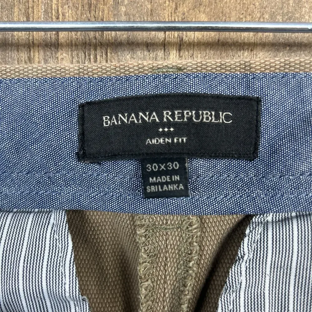 Banana Republic Mens Pants Brown Aiden Fit 100% Cotton Corpcore 30x30
